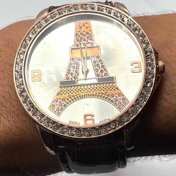 Rose Gold Paris Men's Watch - Picture 2 of 5